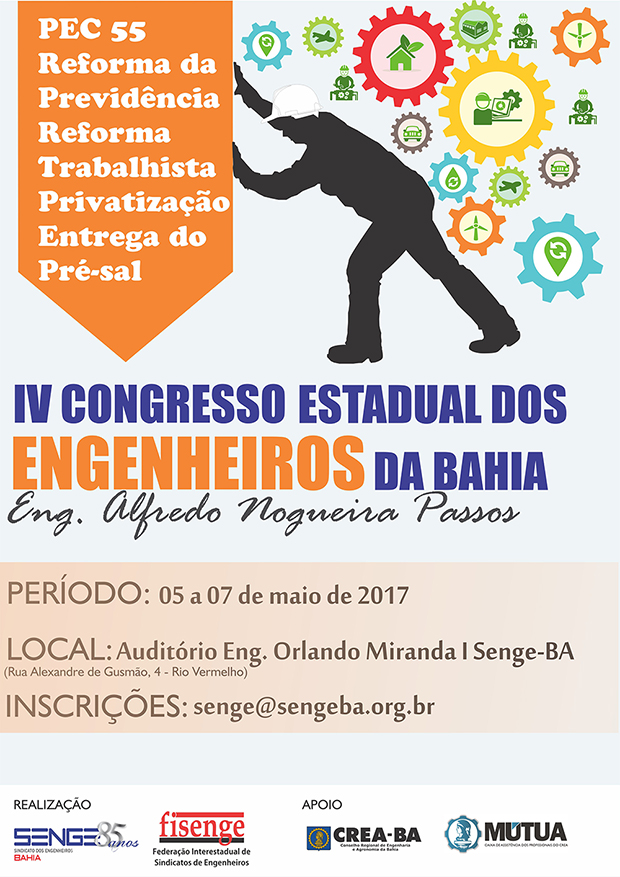 Senge realiza IV Congresso Estadual de Engenheiros