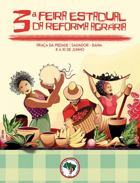 SOS Brasil Soberano na feira de produtos da Reforma Agrária