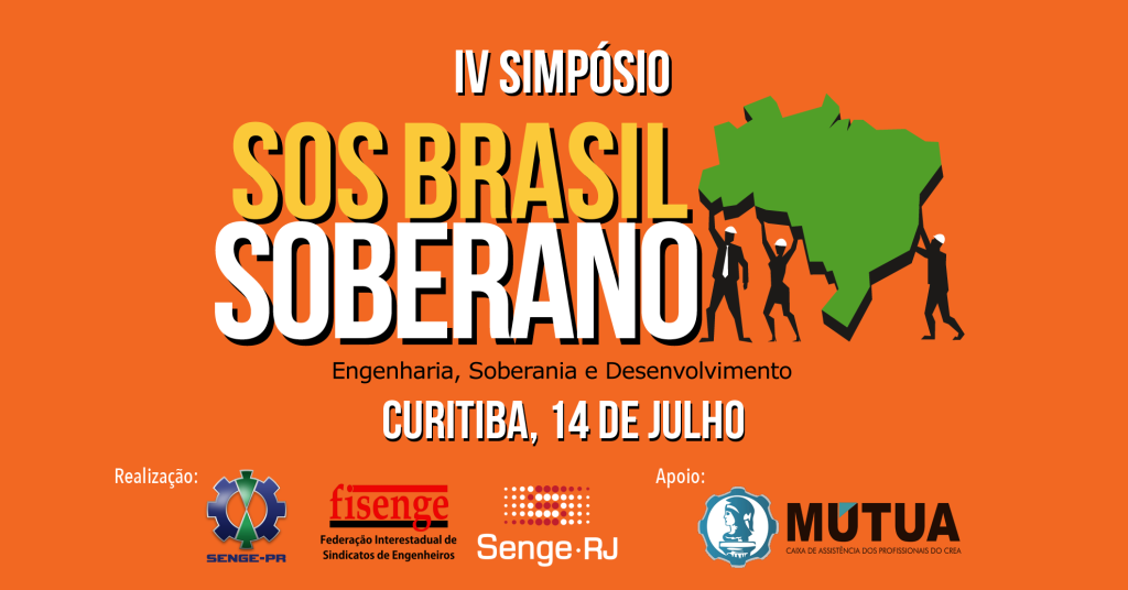 Curitiba sedia o 4º Simpósio SOS Brasil Soberano, em julho