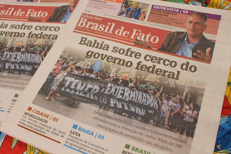 Com homenagem a Carlos Marighella, jornal Brasil de Fato chega à Bahia