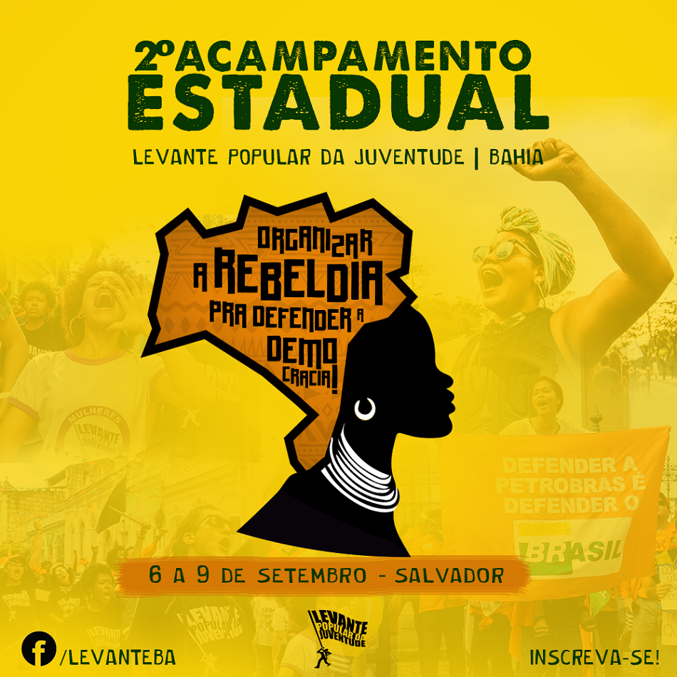 II Acampamento Estadual do Levante Popular da Juventude irá reunir 700 jovens em Salvador