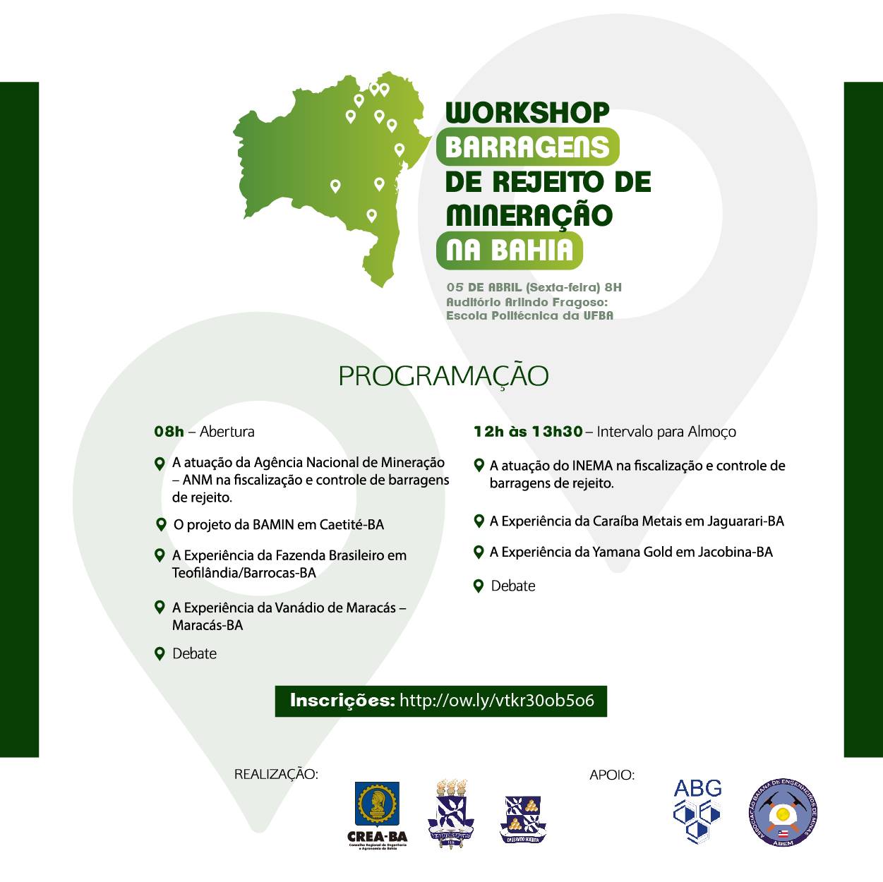 Workshop: Barragens de Rejeito de Mineração na Bahia