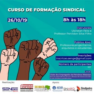 Senge-BA e Plataforma Operária e Camponesa realizam cursos de formação sindical e política